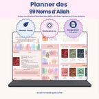 Planner révisions des 99 noms d'Allah