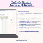 Budget planner mensuel et annuel